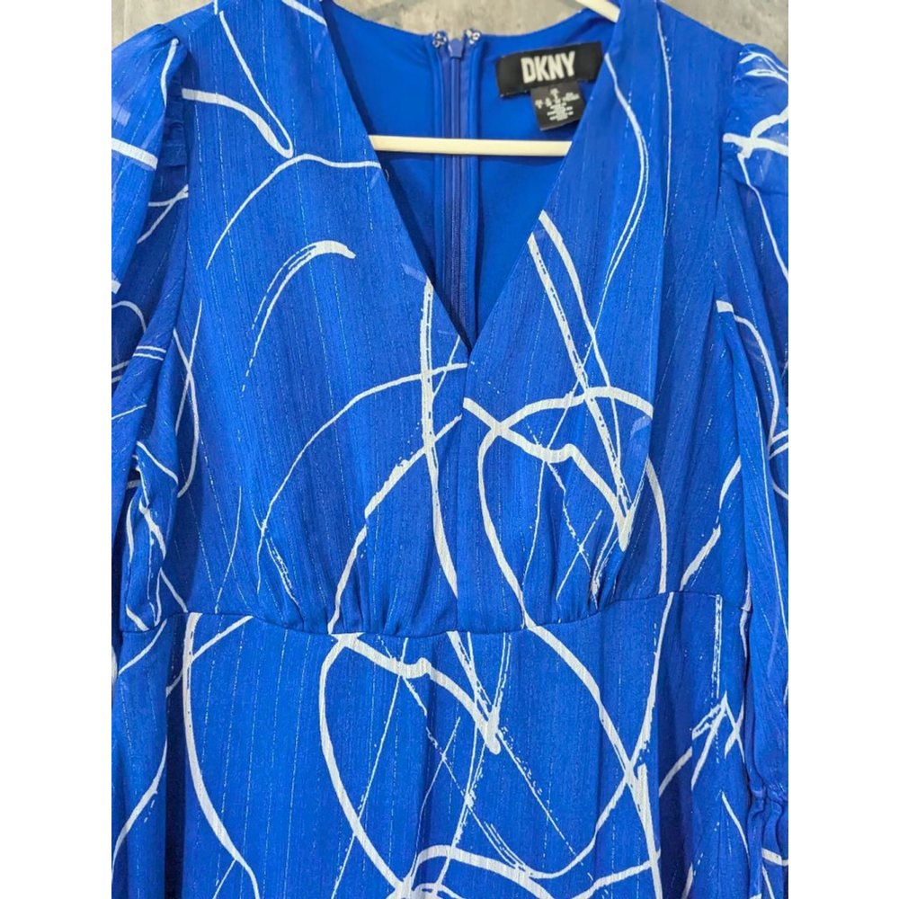 Women's DKNY Dress Size 6 Blue - Picture 3 of 10